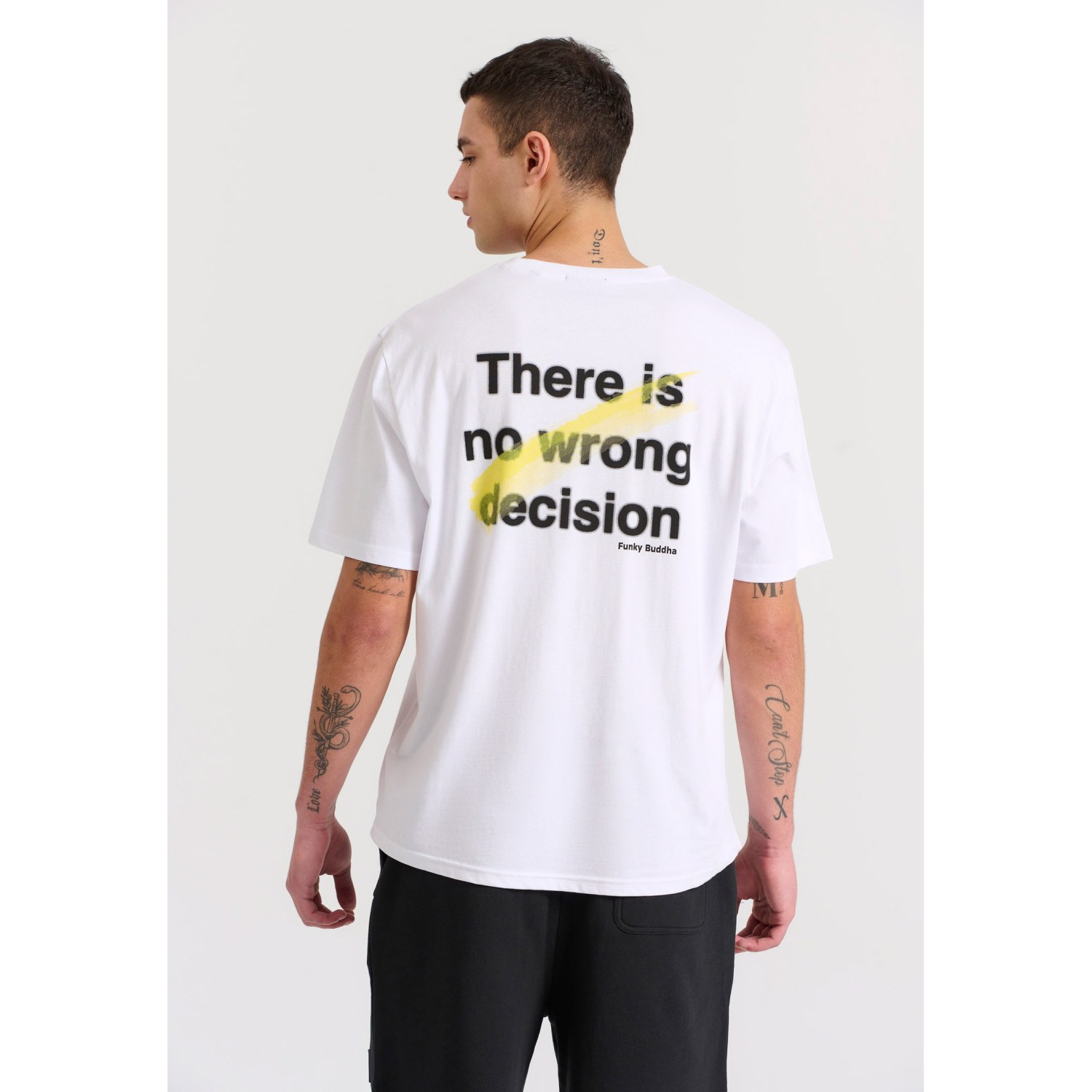 Relaxed fit t-shirt με brushed τύπωμα στην πλάτη Relaxed fit t-shirt με brushed τύπωμα στην πλάτη