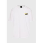 Relaxed fit t-shirt με brushed τύπωμα στην πλάτη Relaxed fit t-shirt με brushed τύπωμα στην πλάτη