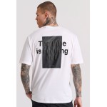 Relaxed fit t-shirt με embossed τύπωμα στην πλάτη Relaxed fit t-shirt με embossed τύπωμα στην πλάτη