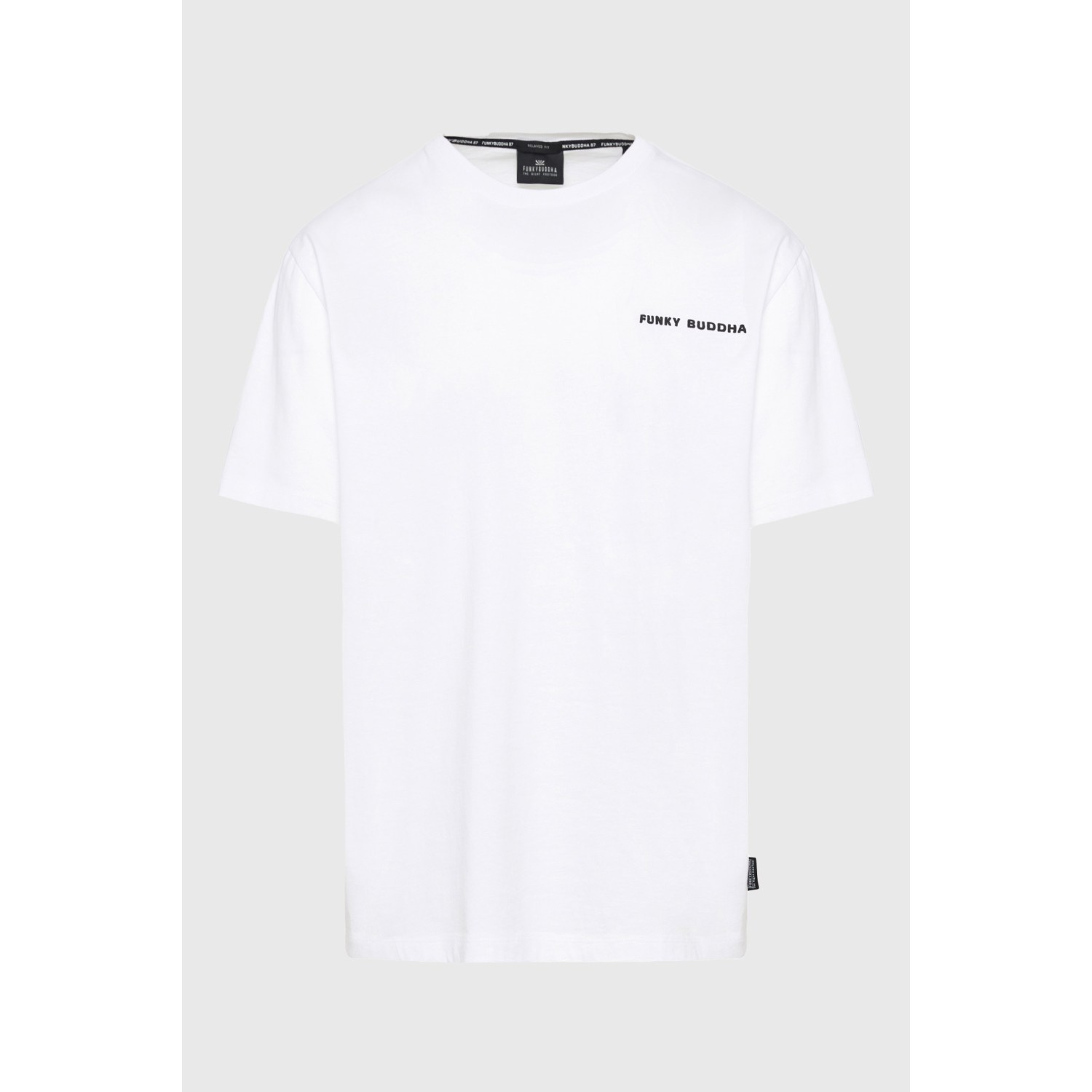 Relaxed fit t-shirt με embossed τύπωμα στην πλάτη Relaxed fit t-shirt με embossed τύπωμα στην πλάτη
