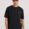 Relaxed fit t-shirt με embossed τύπωμα στην πλάτη