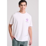 Relaxed fit t-shirt με floral frame τύπωμα