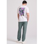 Relaxed fit t-shirt με floral frame τύπωμα