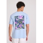 Relaxed fit t-shirt με floral frame τύπωμα Relaxed fit t-shirt με floral frame τύπωμα