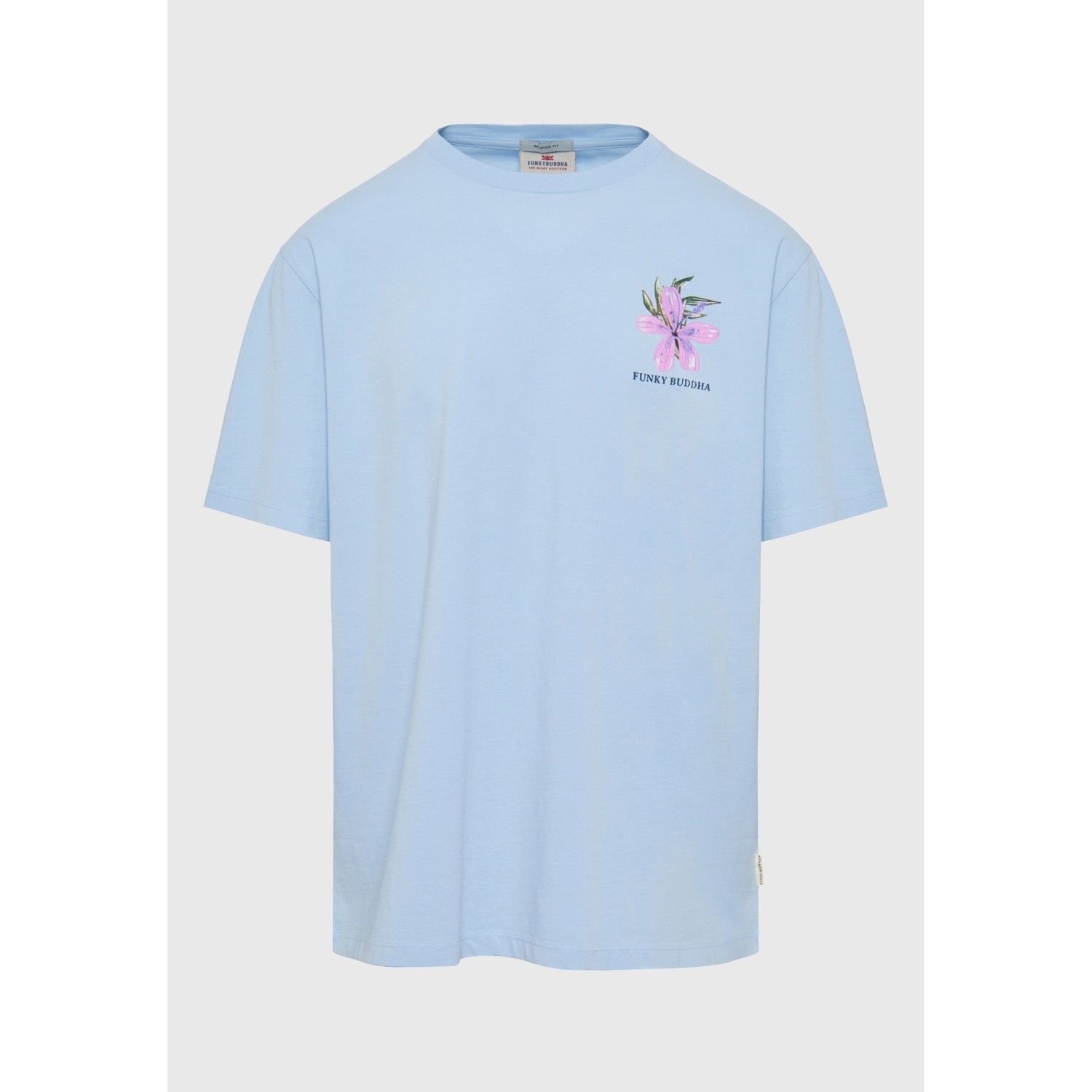 Relaxed fit t-shirt με floral frame τύπωμα Relaxed fit t-shirt με floral frame τύπωμα