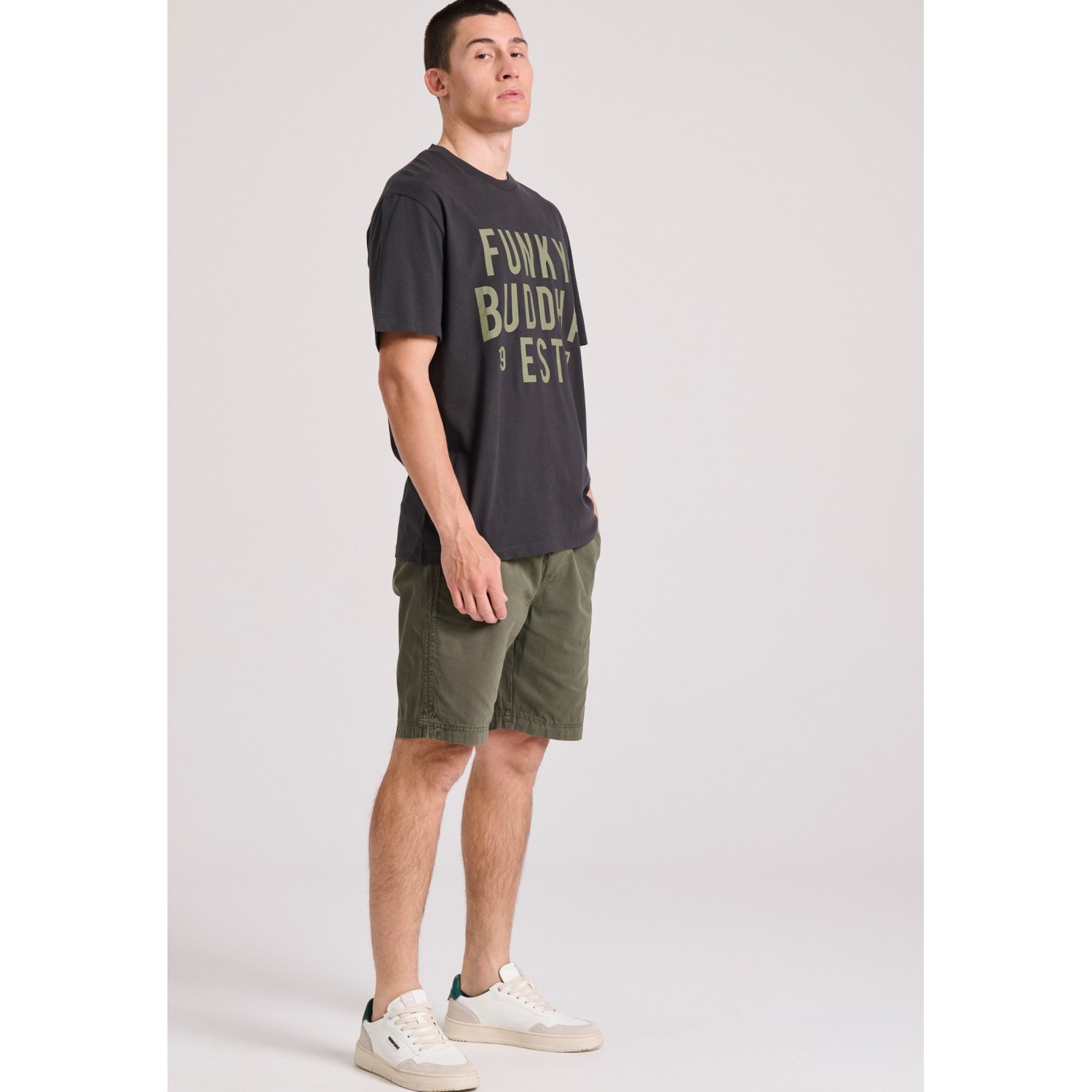 Relaxed fit t-shirt με Funky Buddha τύπωμα