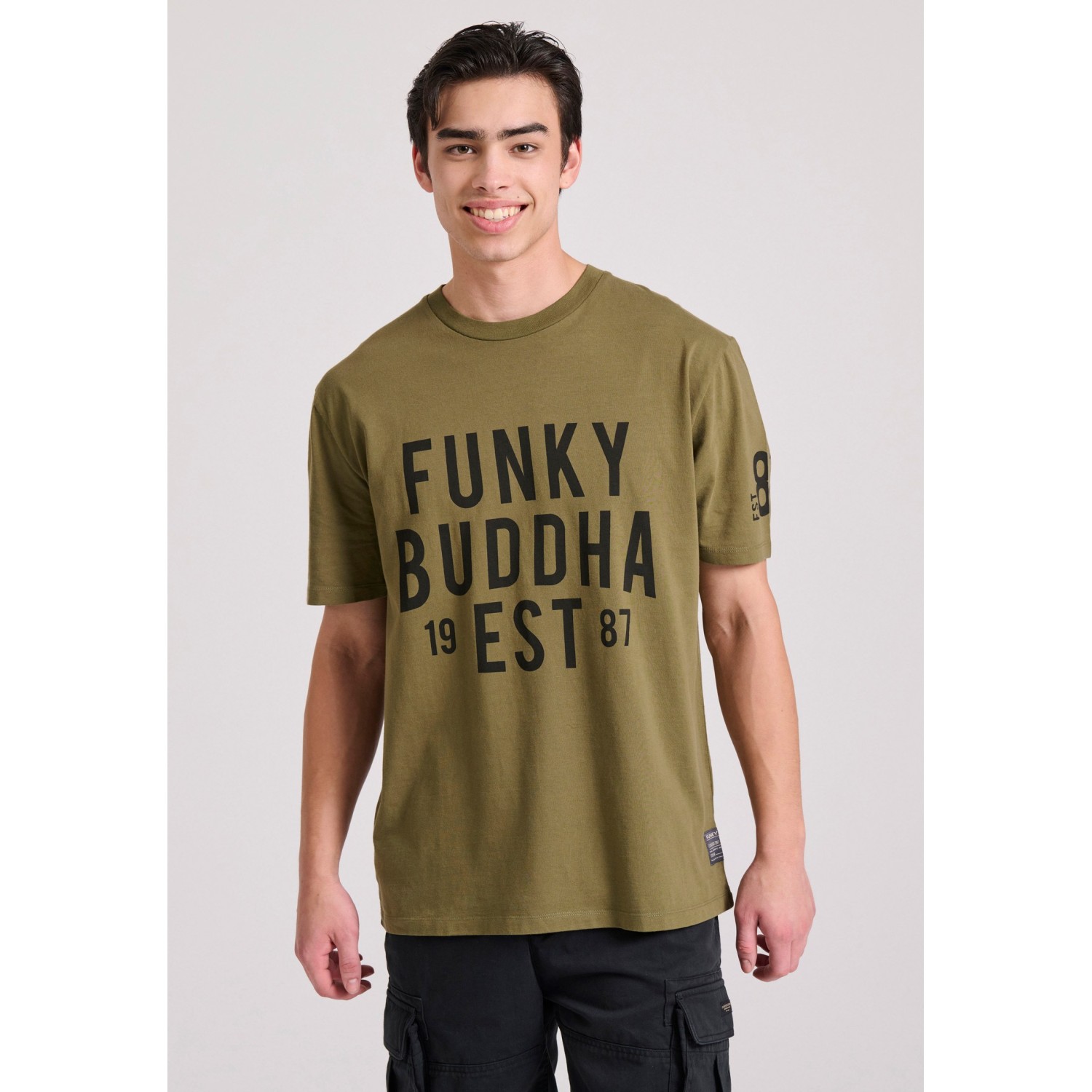 Relaxed fit t-shirt με Funky Buddha τύπωμα