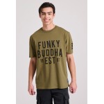 Relaxed fit t-shirt με Funky Buddha τύπωμα