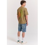 Relaxed fit t-shirt με graphic print στην πλάτη