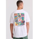 Relaxed fit t-shirt με retro τύπωμα στην πλάτη