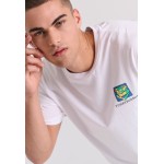 Relaxed fit t-shirt με retro τύπωμα στην πλάτη