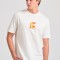 Relaxed fit t-shirt με retro τύπωμα στην πλάτη