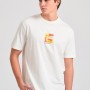 Relaxed fit t-shirt με retro τύπωμα στην πλάτη