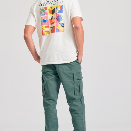 Relaxed fit t-shirt με retro τύπωμα στην πλάτη Relaxed fit t-shirt με retro τύπωμα στην πλάτη