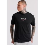 Relaxed fit t-shirt με surf τύπωμα στην πλάτη