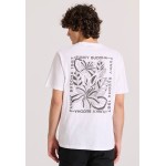 Relaxed fit t-shirt με tropical τύπωμα στην πλάτη Relaxed fit t-shirt με tropical τύπωμα στην πλάτη