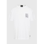Relaxed fit t-shirt με tropical τύπωμα στην πλάτη Relaxed fit t-shirt με tropical τύπωμα στην πλάτη