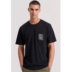 Relaxed fit t-shirt με tropical τύπωμα στην πλάτη