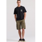 Relaxed fit t-shirt με tropical τύπωμα στην πλάτη