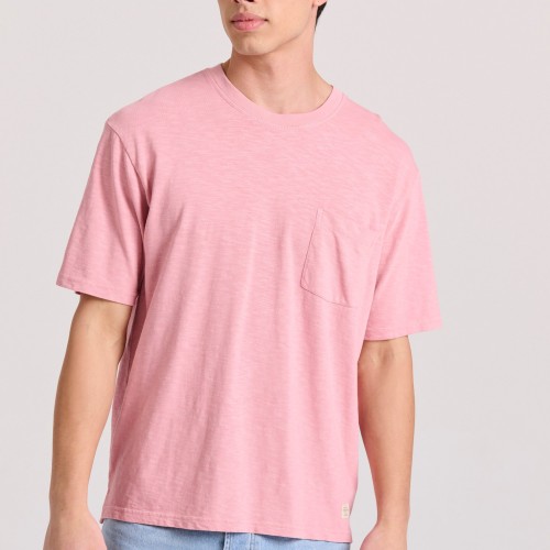 Relaxed fit t-shirt με τσέπη στο στήθος