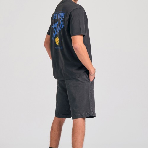 Relaxed fit t-shirt με τύπωμα στην πλάτη