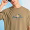 Relaxed fit t-shirt με τύπωμα στην πλάτη