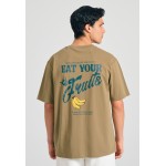 Relaxed fit t-shirt με τύπωμα στην πλάτη