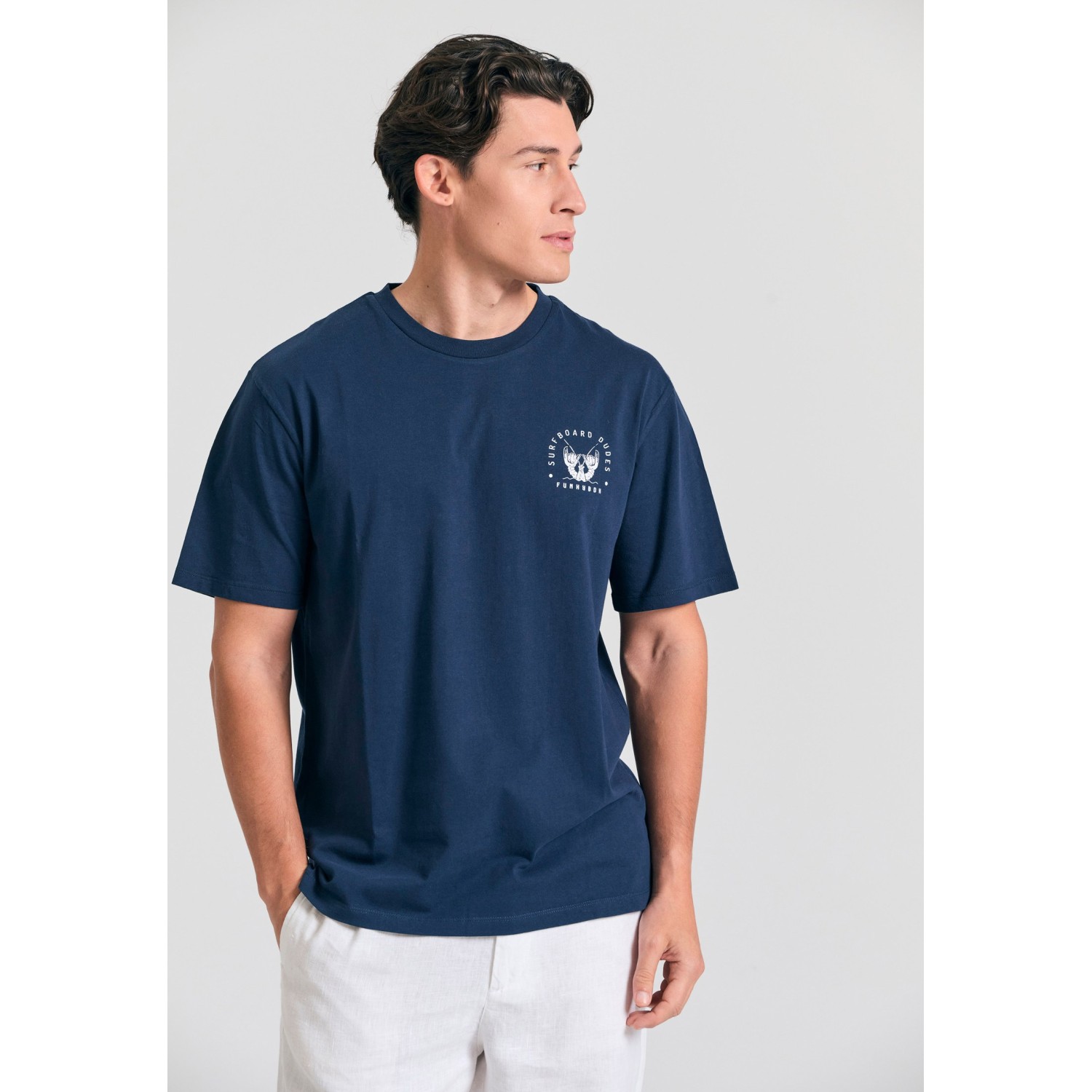 Relaxed fit t-shirt με τύπωμα στην πλάτη