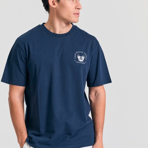 Relaxed fit t-shirt με τύπωμα στην πλάτη