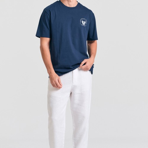 Relaxed fit t-shirt με τύπωμα στην πλάτη