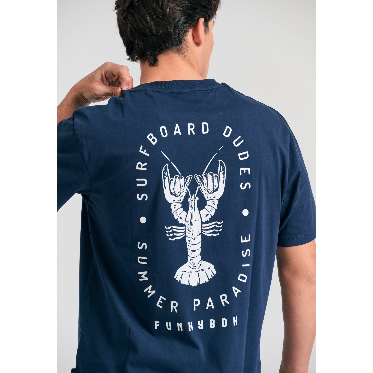 Relaxed fit t-shirt με τύπωμα στην πλάτη