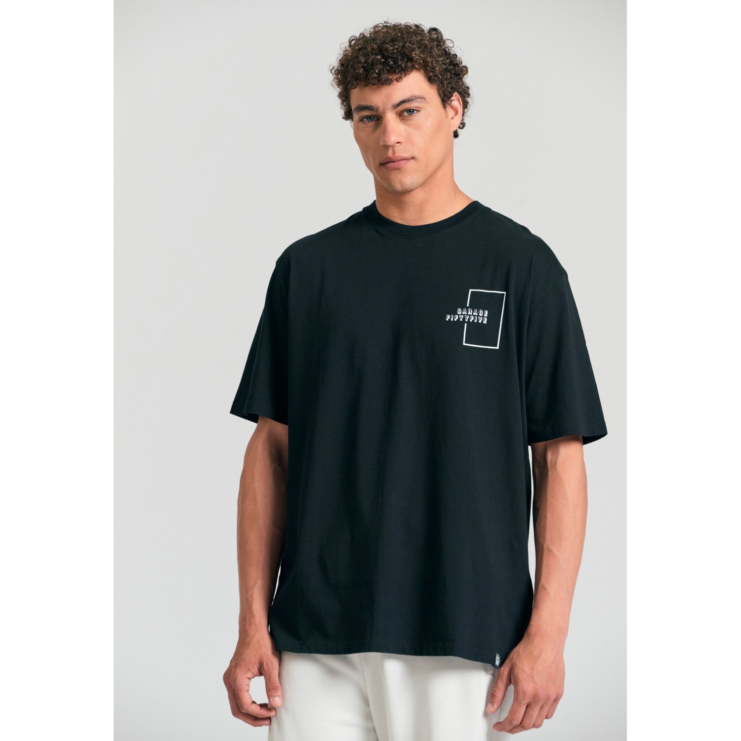 Relaxed fit t-shirt με τύπωμα στην πλάτη Garage 55 Relaxed fit t-shirt με τύπωμα στην πλάτη Garage 55