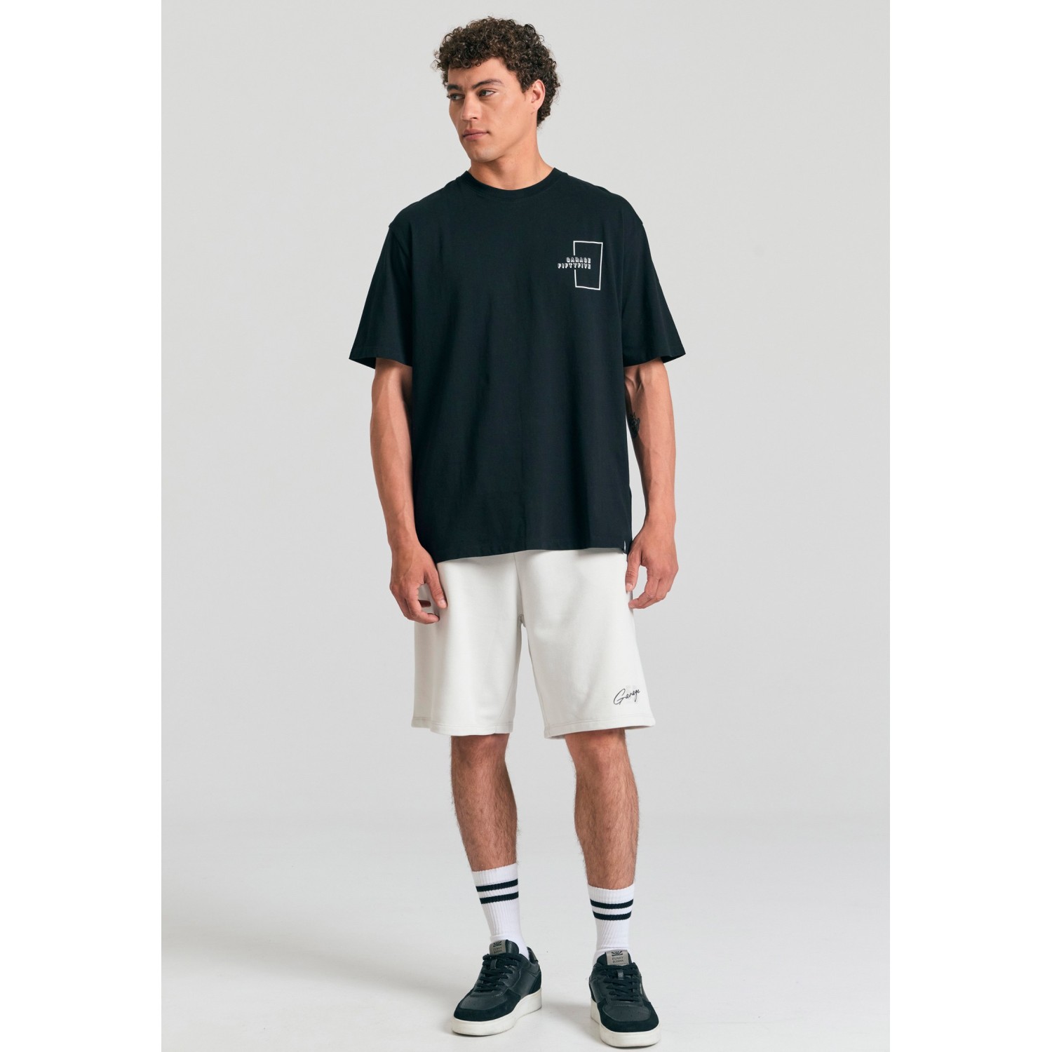 Relaxed fit t-shirt με τύπωμα στην πλάτη Garage 55 Relaxed fit t-shirt με τύπωμα στην πλάτη Garage 55