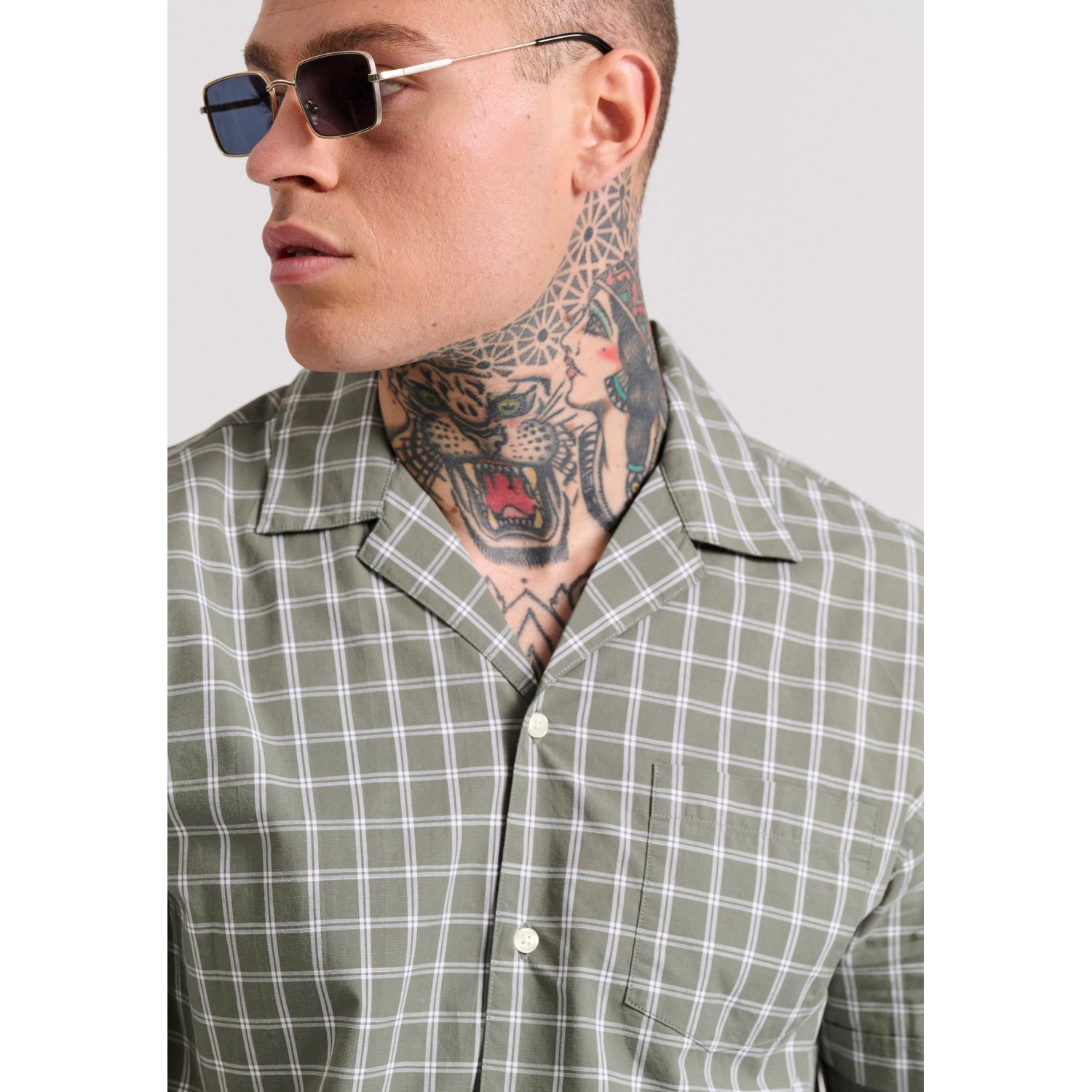 Relaxed fit yarn dyed καρό πουκάμισο