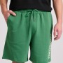 Relaxed fit αθλητική βερμούδα με branded κέντημα