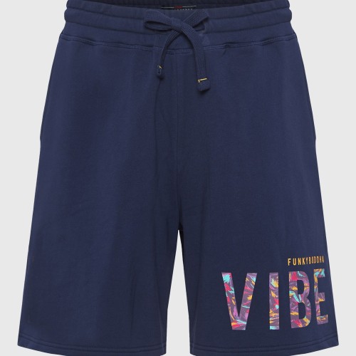 Relaxed fit αθλητική βερμούδα με τύπωμα