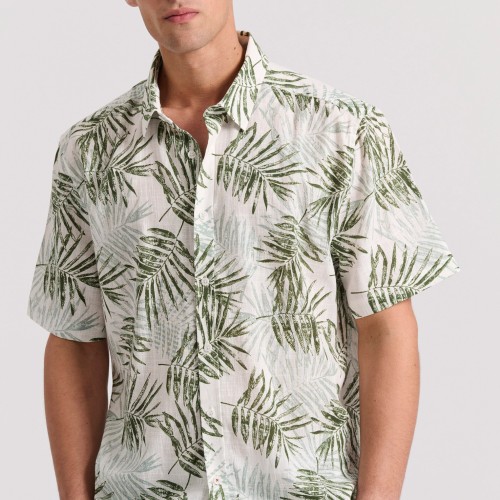 Relaxed fit εμπριμέ πουκάμισο