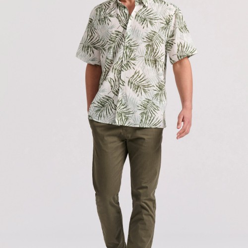 Relaxed fit εμπριμέ πουκάμισο