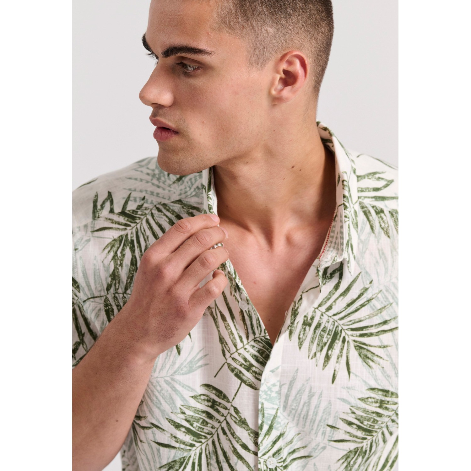 Relaxed fit εμπριμέ πουκάμισο