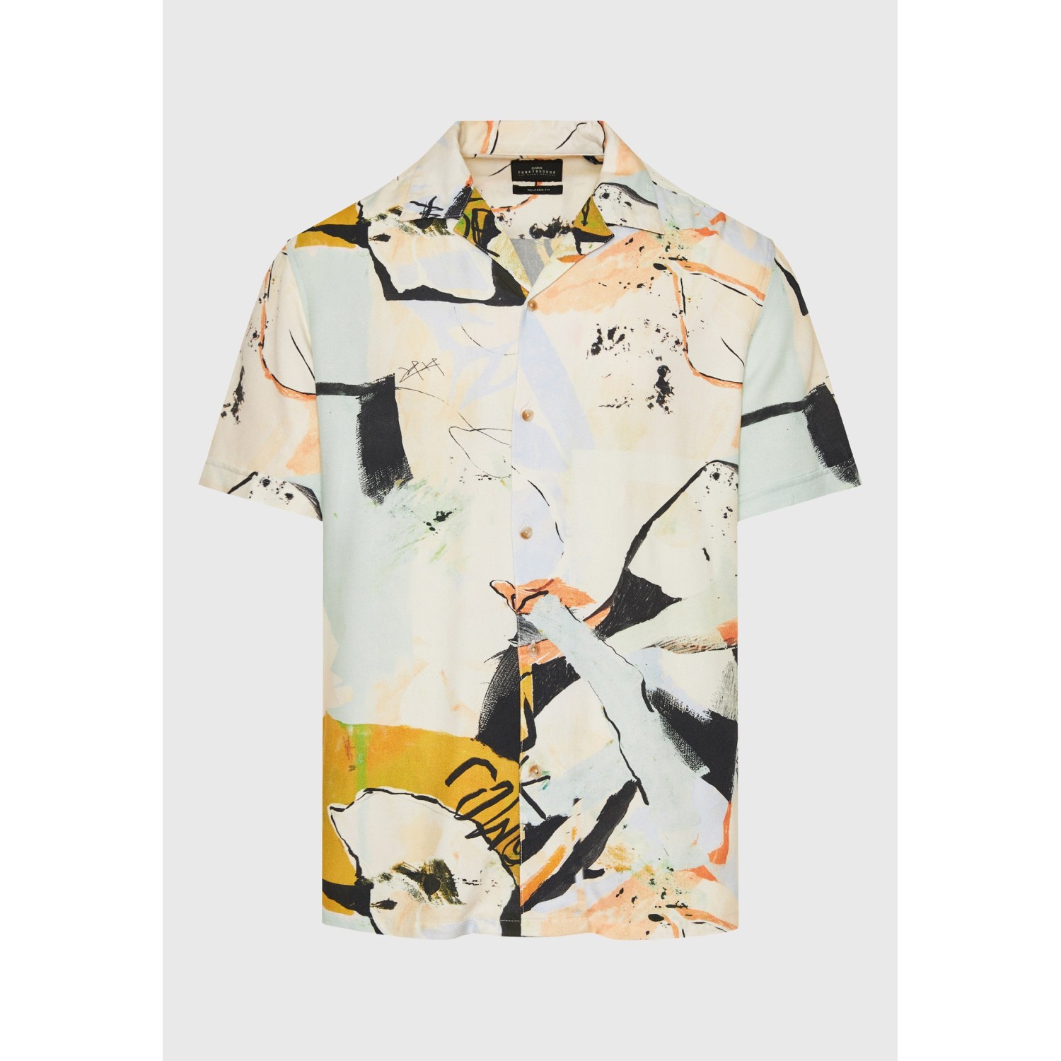 Relaxed fit εμπριμέ πουκάμισο με αφηρημένο σχέδιο