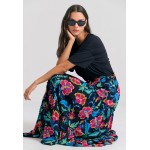 Relaxed fit μάξι φούστα με σχέδιο με κέντημα