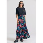 Relaxed fit μάξι φούστα με σχέδιο με κέντημα
