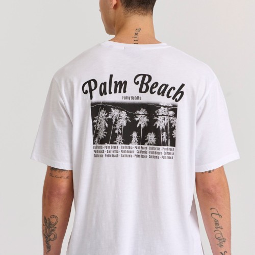 Relaxed fit με tropical print στην πλάτη Relaxed fit με tropical print στην πλάτη
