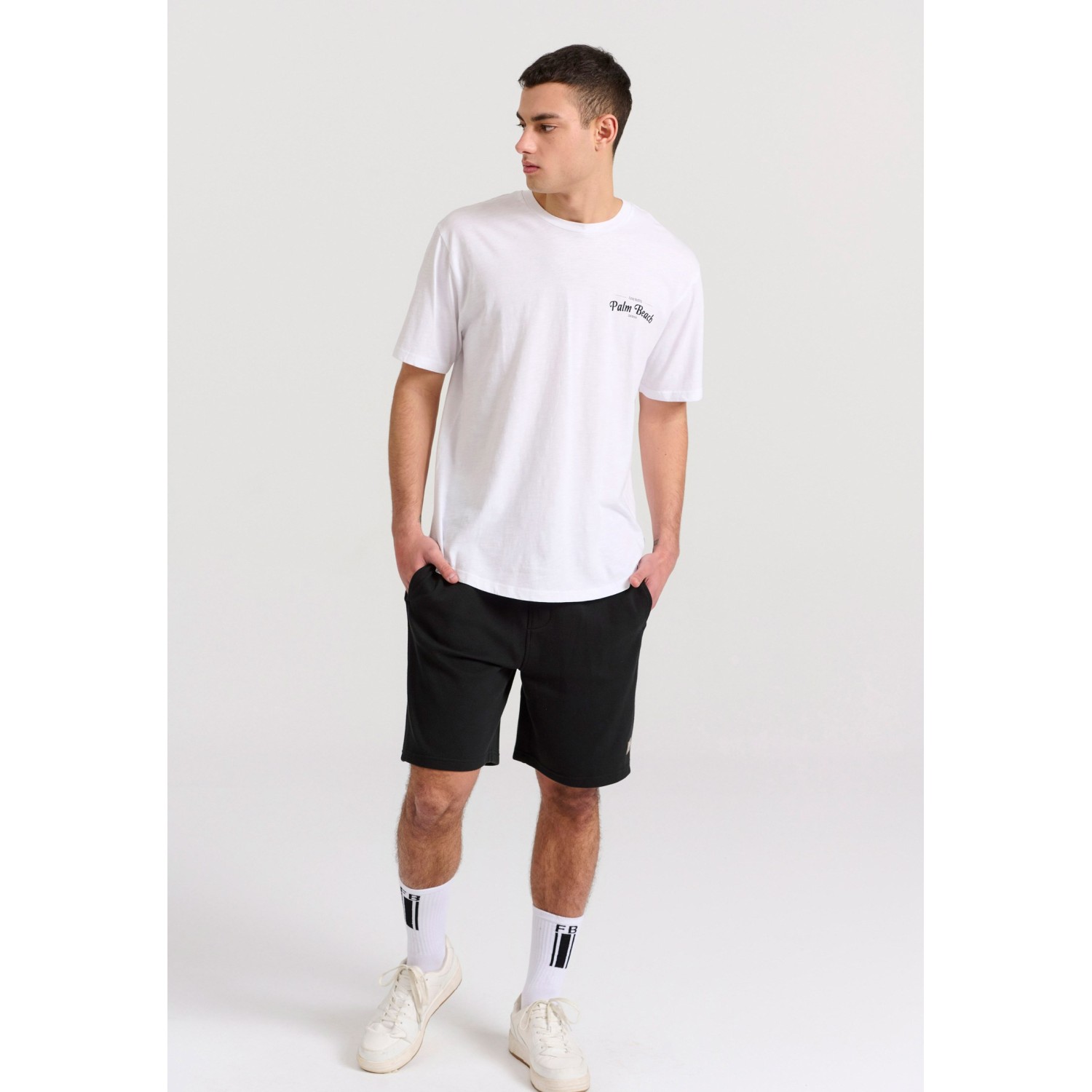 Relaxed fit με tropical print στην πλάτη
