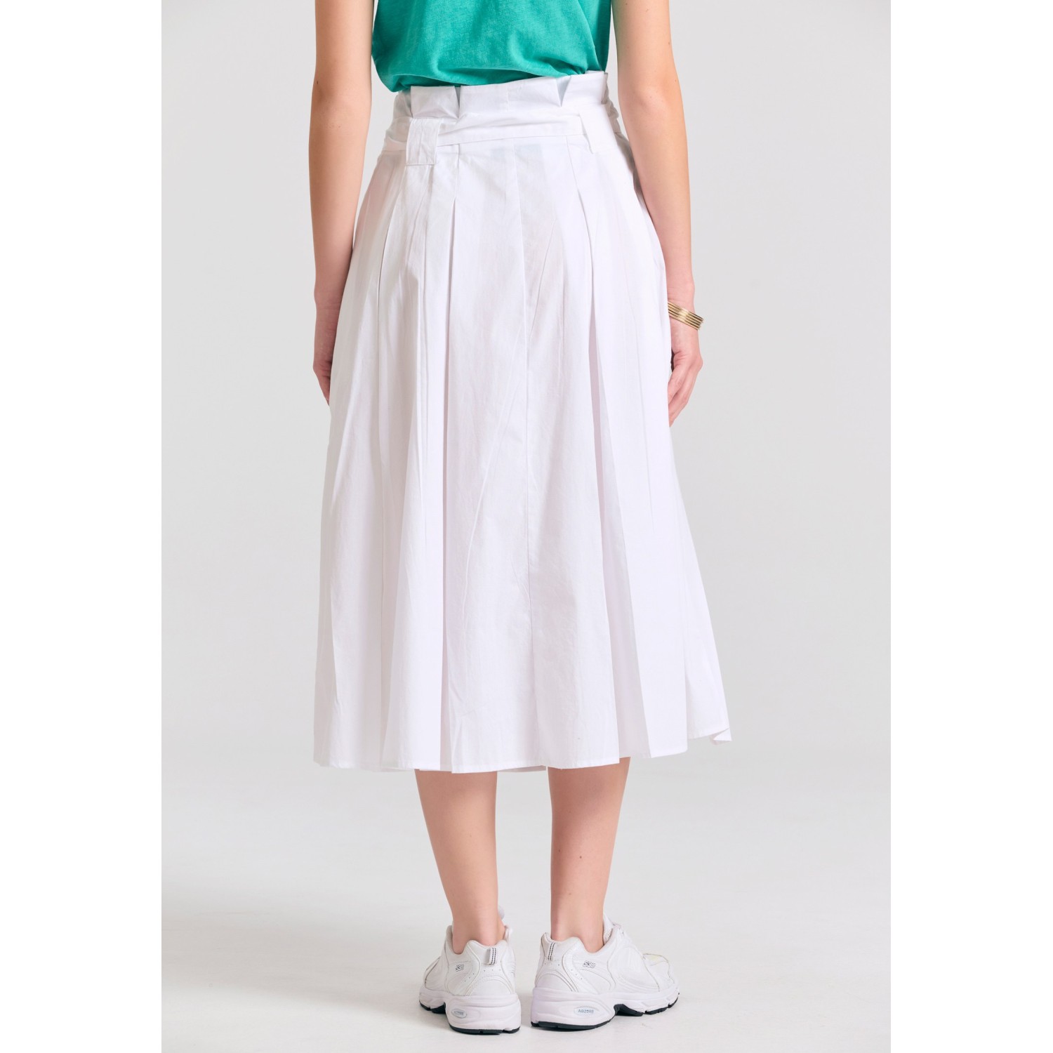 Relaxed fit μίντι φούστα με πιέτες Relaxed fit μίντι φούστα με πιέτες