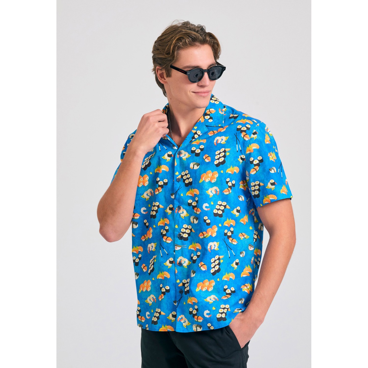 Relaxed fit πουκάμισο με all over τύπωμα Relaxed fit πουκάμισο με all over τύπωμα