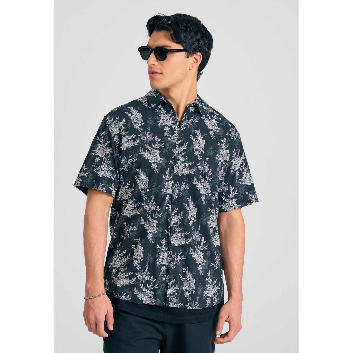 Relaxed fit πουκάμισο με floral print