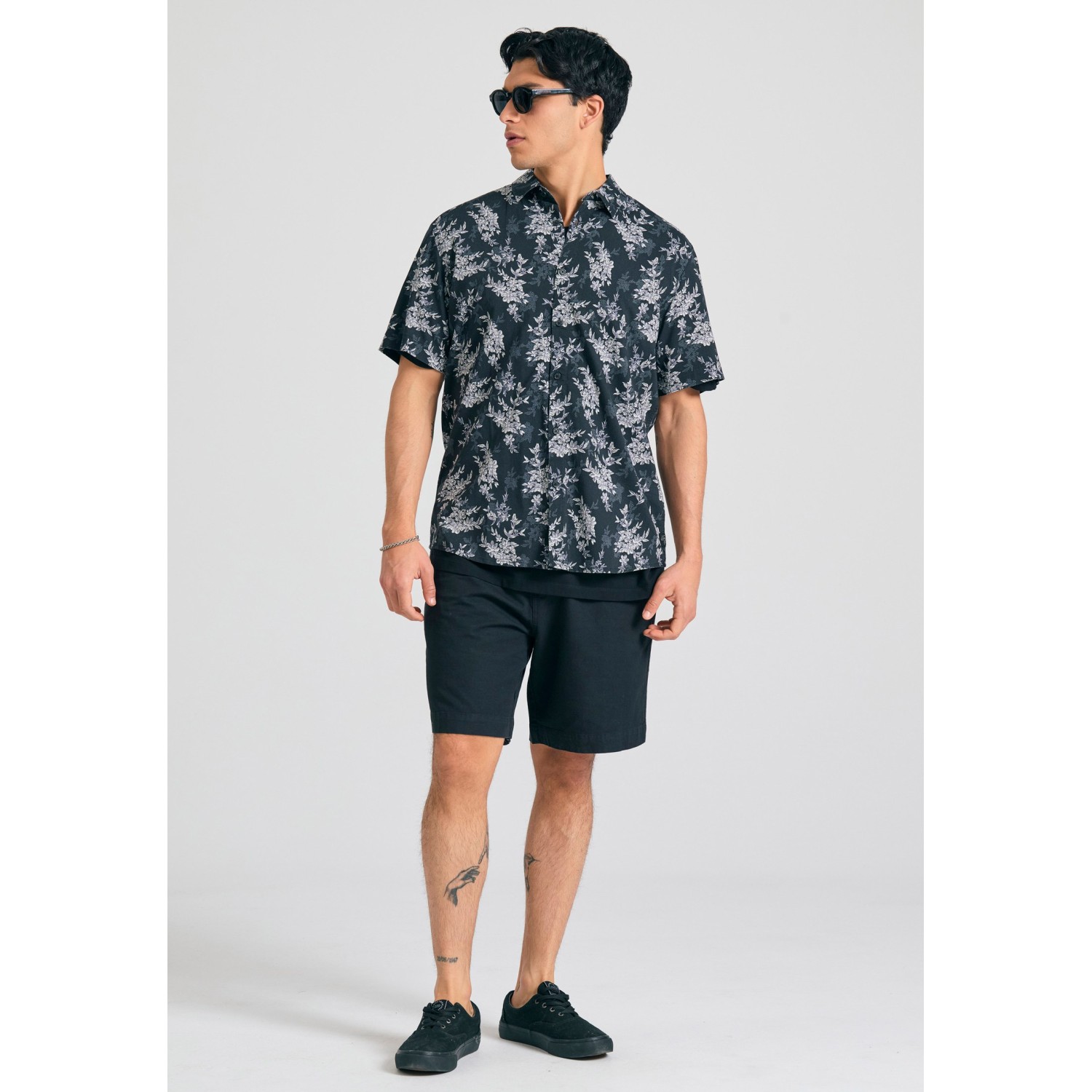 Relaxed fit πουκάμισο με floral print