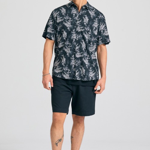 Relaxed fit πουκάμισο με floral print