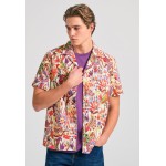 Relaxed fit πουκάμισο με tropical τύπωμα